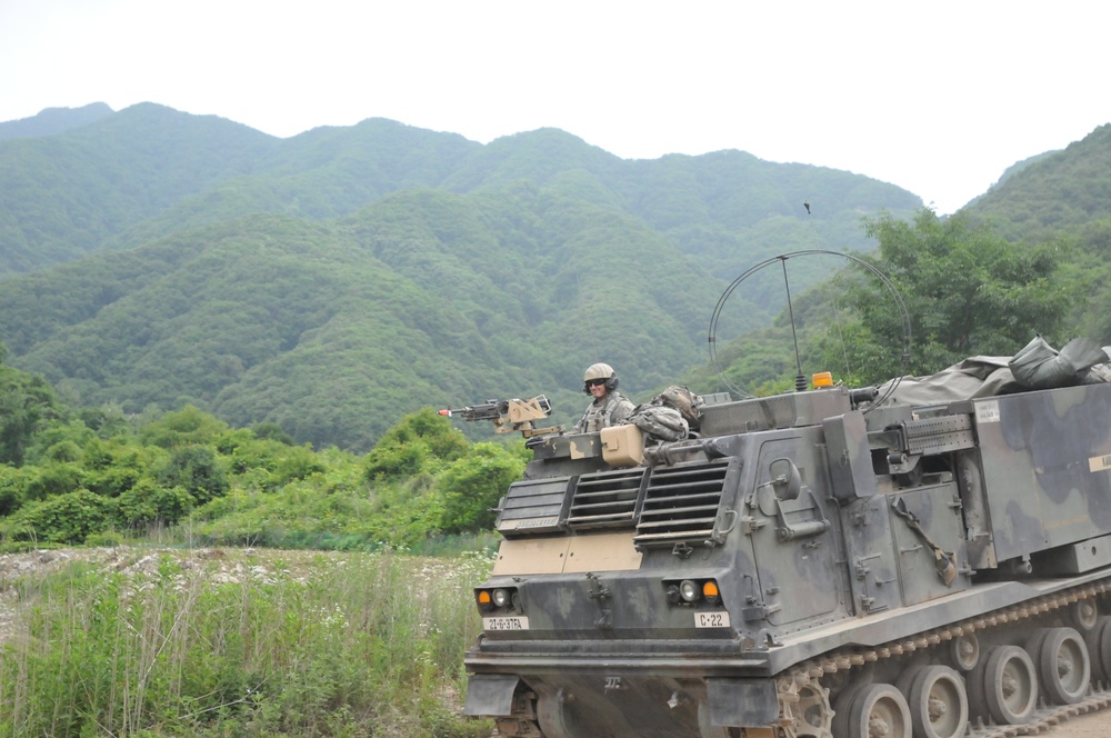 6th Battalion, 37th FA Regiment conducts live-fire exercise