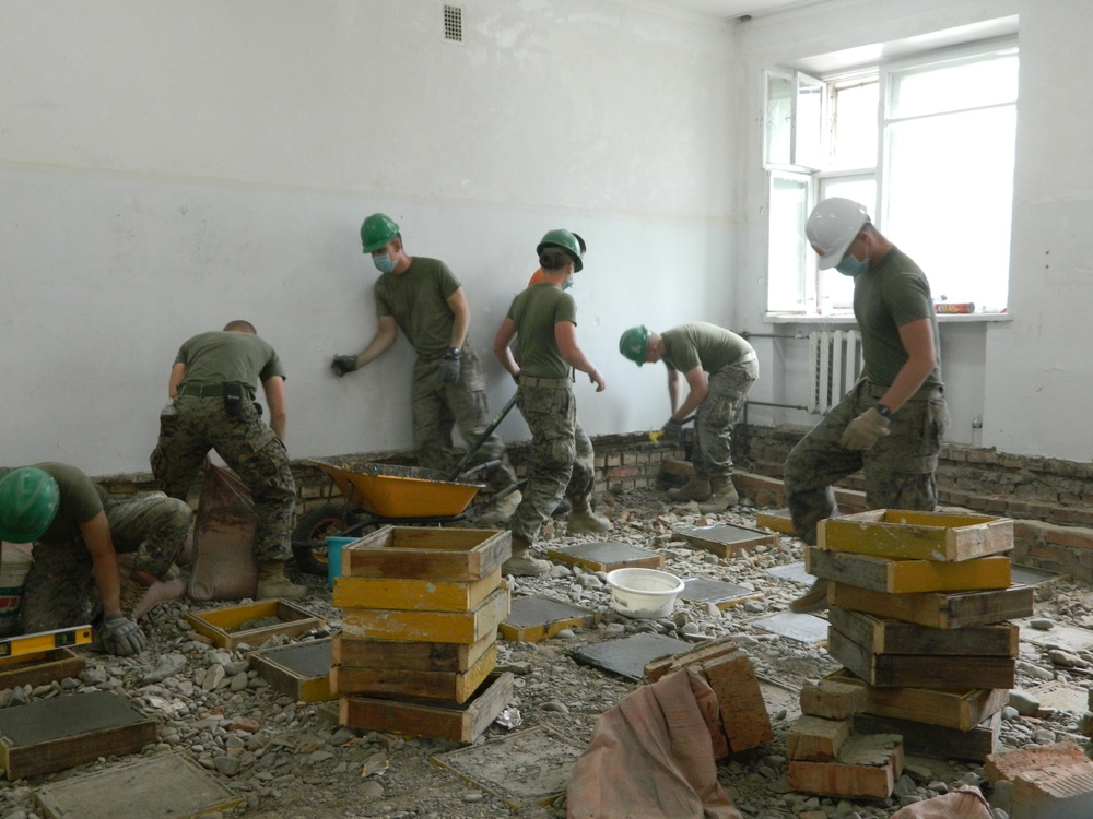 U.S. Marines renovate Mongolian kindergarten for Exercise Khaan Quest 2014