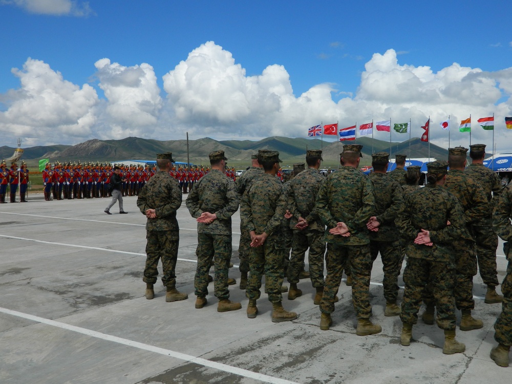 Opening ceremony marks the commencement of Exercise Khaan Quest 2014