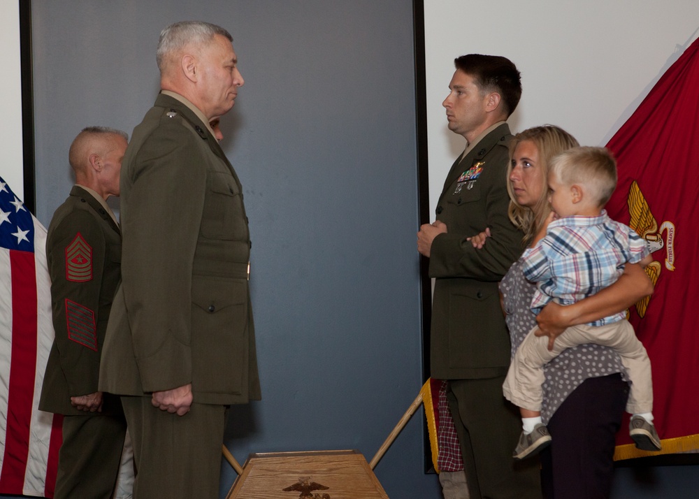 Posthumous Navy Cross Ceremony for GySgt Jonathan Gifford