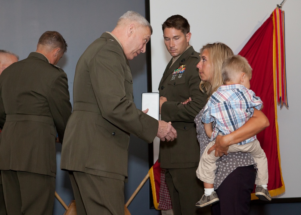 Posthumous Navy Cross Ceremony for GySgt Jonathan Gifford