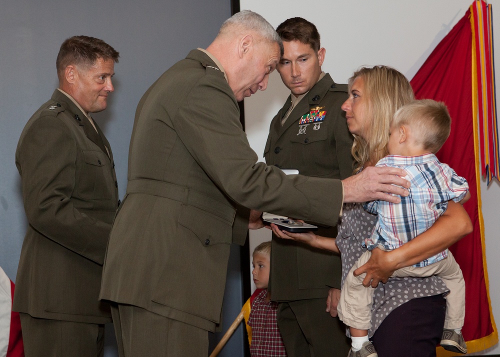 Posthumous Navy Cross Ceremony for GySgt Jonathan Gifford