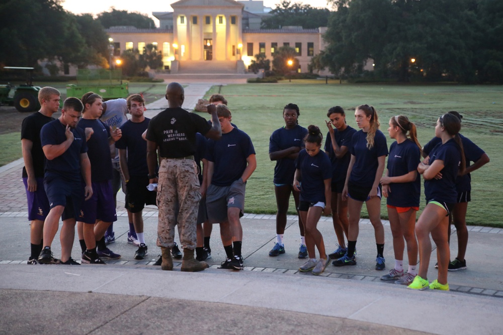 Marines Provide Leadership Training for LSU
