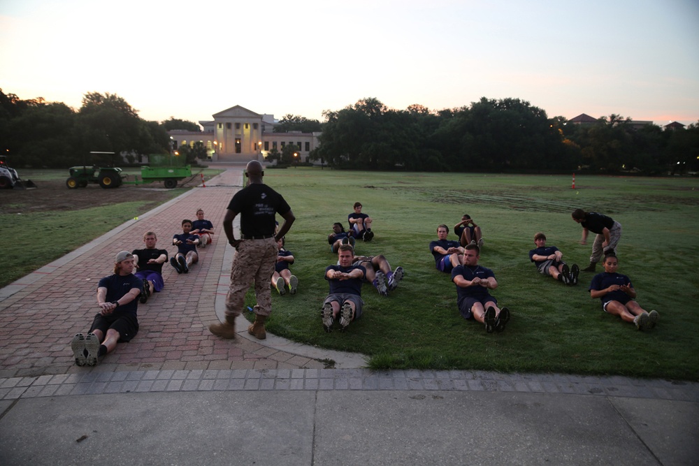 Marines Provide Leadership Training for LSU