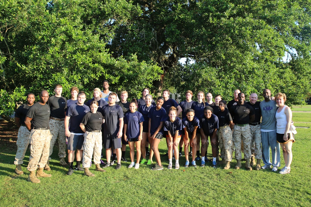 Marines Provide Leadership Training for LSU