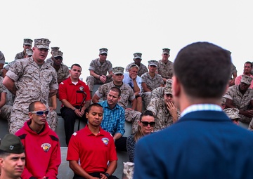 MoH Cpl. Carpenter Visits Camp Pendleton