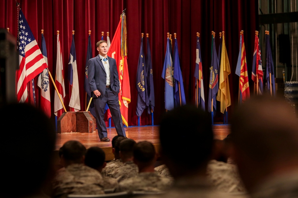 MoH Cpl. Carpenter Visits Camp Pendleton