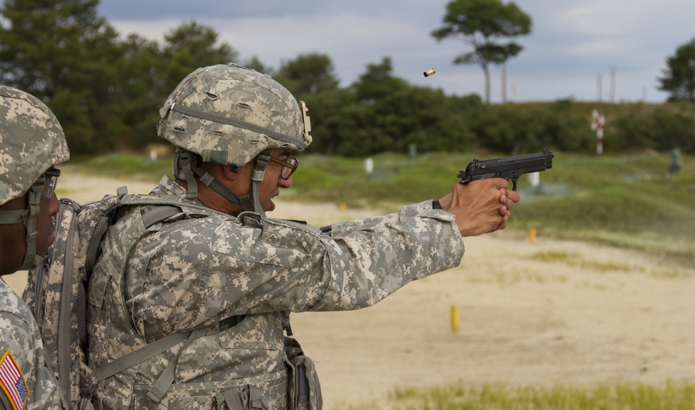 2014 Army Reserve Best Warrior Competition - 9mm qualification range