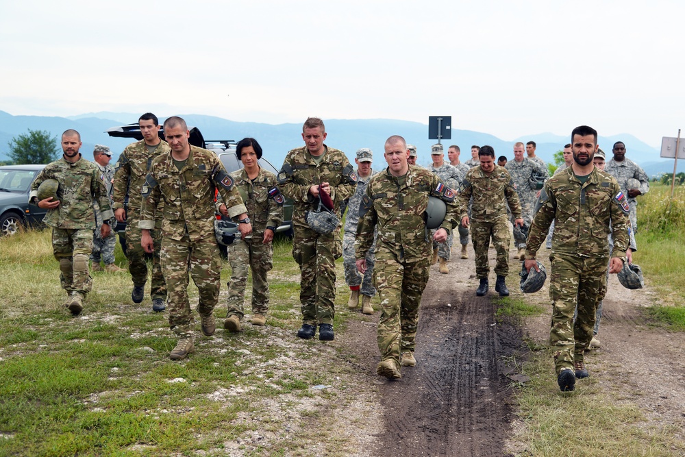 173rd Airborne Brigade jump training on Juliet Drop Zone, Pordenone, Italy