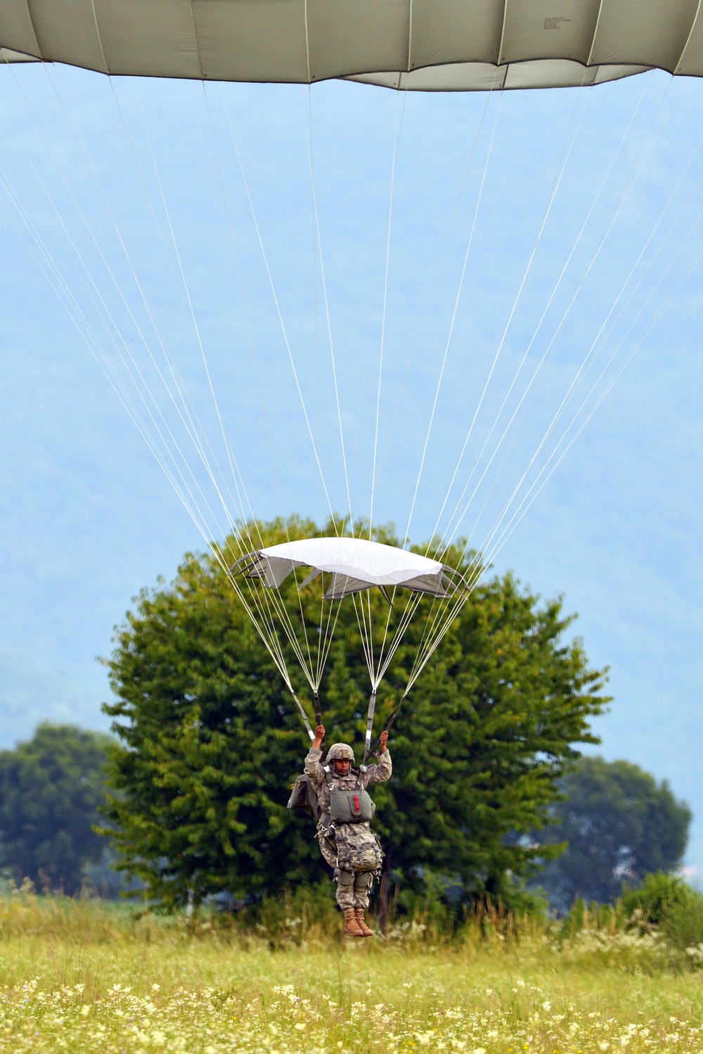 173rd Airborne Brigade jump training on Juliet Drop Zone, Pordenone, Italy