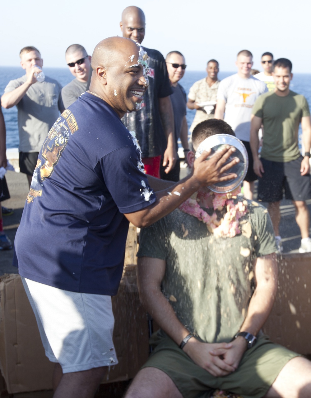 CLB-22 raises funds, celebrates with pies to the face