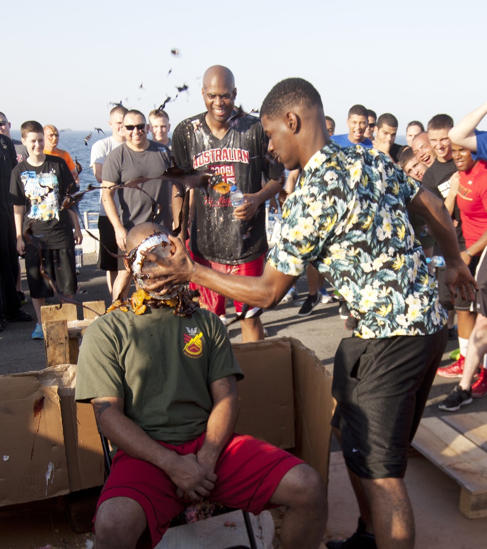 CLB-22 raises funds, celebrates with pies to the face