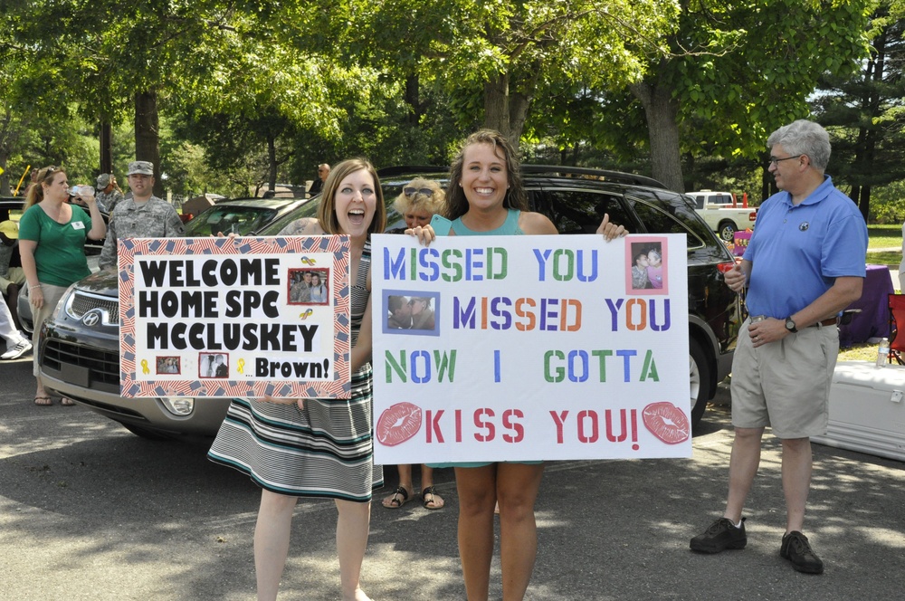 Welcome home Detachment 1, 150th Engineer Company