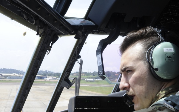 C-130J Super Hercules taxis for takeoff
