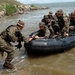 Marines and sailors of BSRF conduct an amphibious exercise with Romanian 307th Naval Infantry Battalion