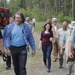 A group of environmental professionals and managers tour a range on Grafenwoehr Training Area