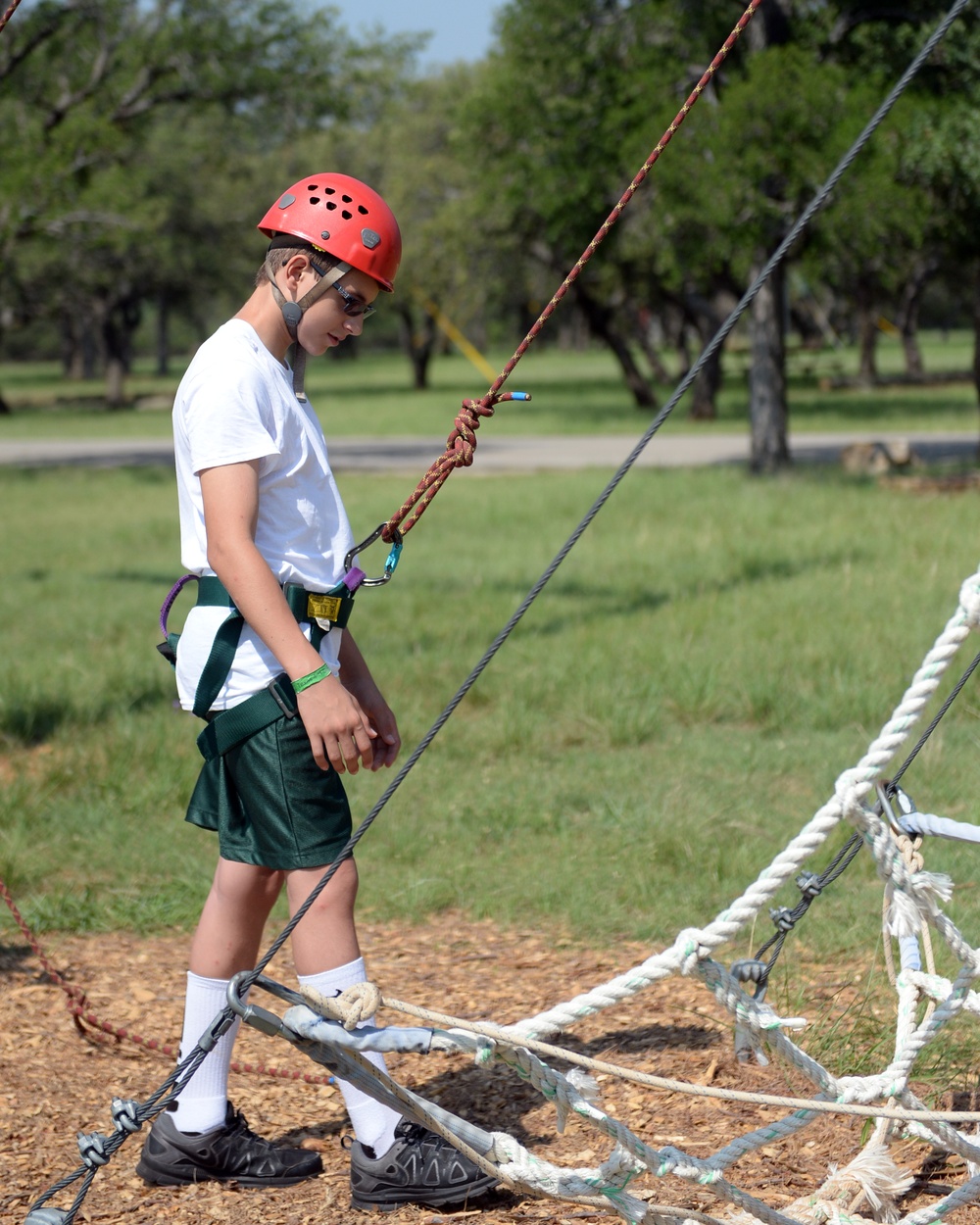 Texas National Guard kids make connections at Young Heroes Camp