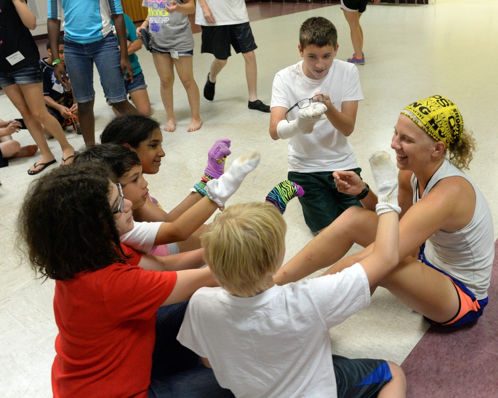 Texas National Guard kids make connections at Young Heroes Camp