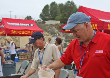 Act of Appreciation: CLB-1 Marines enjoy breakfast prepared by church volunteers