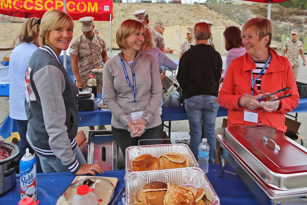 Act of Appreciation: CLB-1 Marines enjoy breakfast prepared by church volunteers