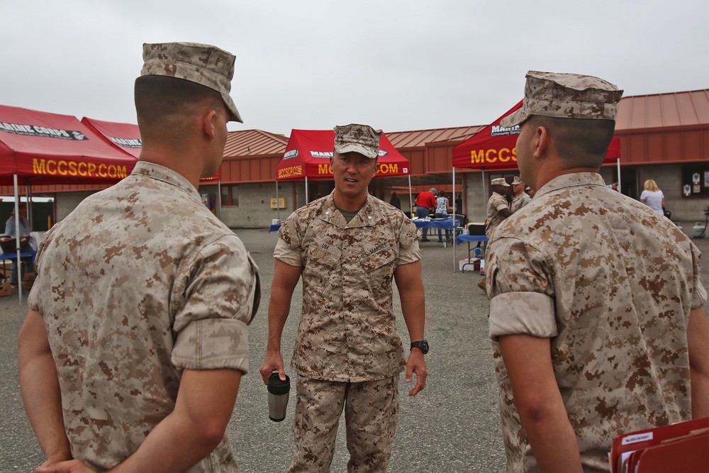 Act of Appreciation: CLB-1 Marines enjoy breakfast prepared by church volunteers