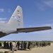 82nd Airborne Soldiers prepare to board a Nevada Air National Guard C-130