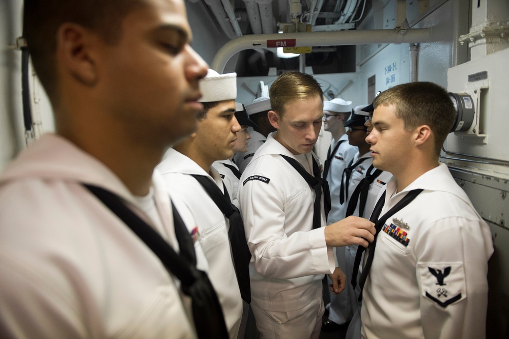 USS Arleigh Burke action