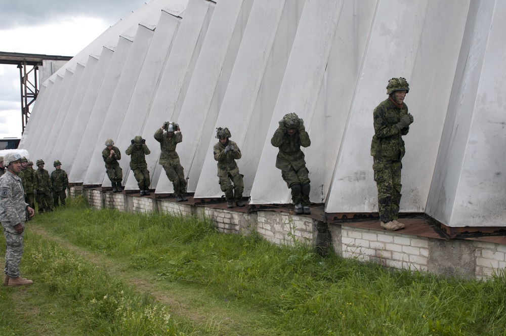173rd paratroopers jump with Lithuanian, Danish forces