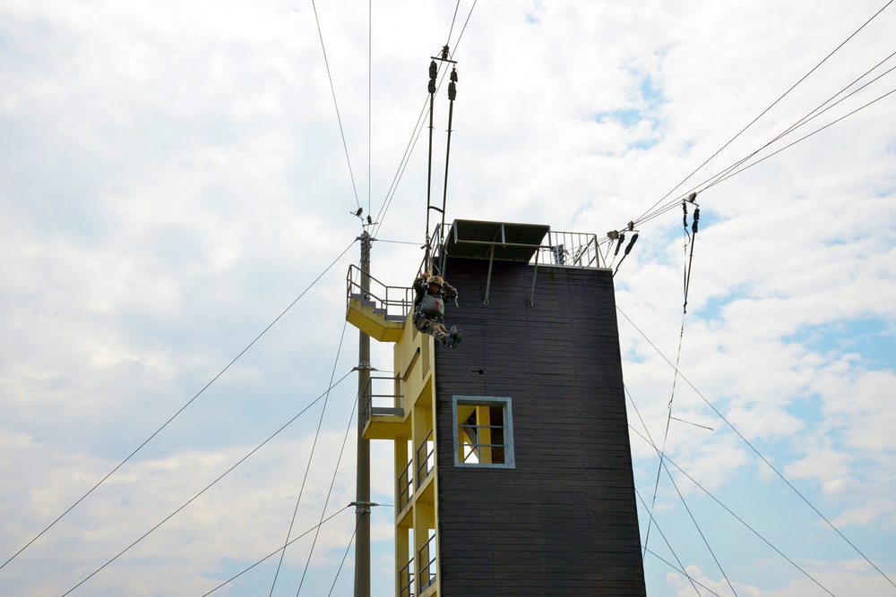 Basic airborne refresh training with 173rd Airborne Brigade and 35th Regiment Parachute Artillery