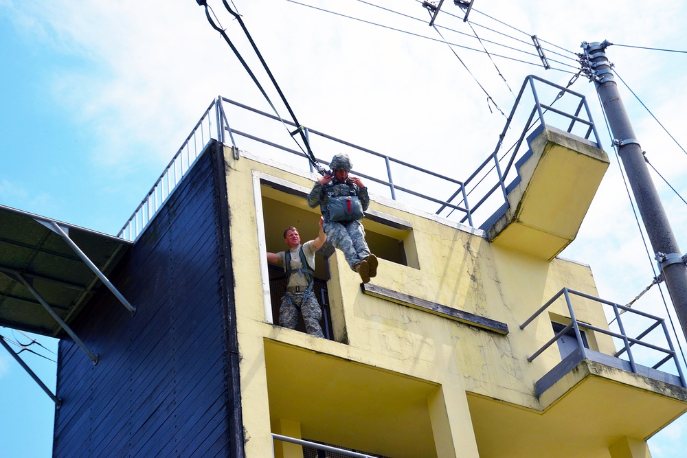 Basic airborne refresh training with 173rd Airborne Brigade and 35th Regiment Parachute Artillery