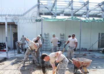Construction in the camps: Airmen support recreation yard project