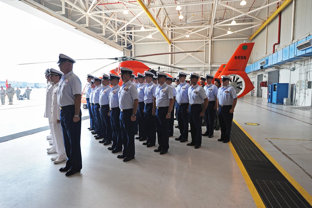 Coast Guard Air Station Savannah holds change of command ceremony