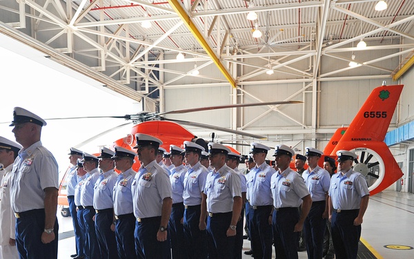 Coast Guard Air Station Savannah holds change of command ceremony