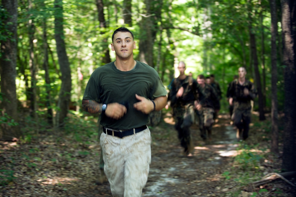 NJROTC cadets trek through Marine Corps Endurance Course
