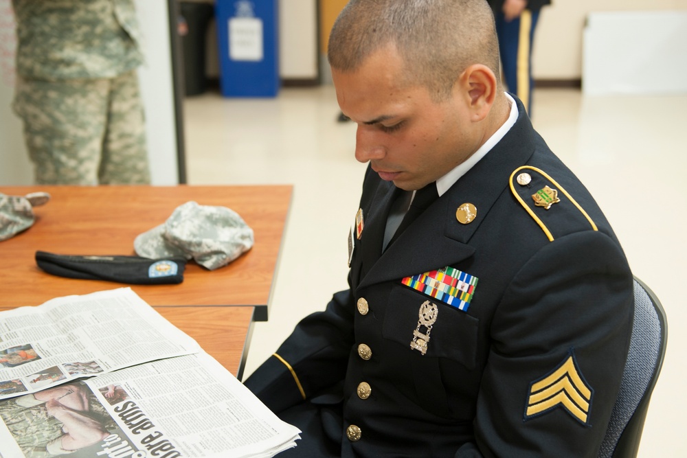 2014 US Army Reserve Best Warrior Competition – board appearance