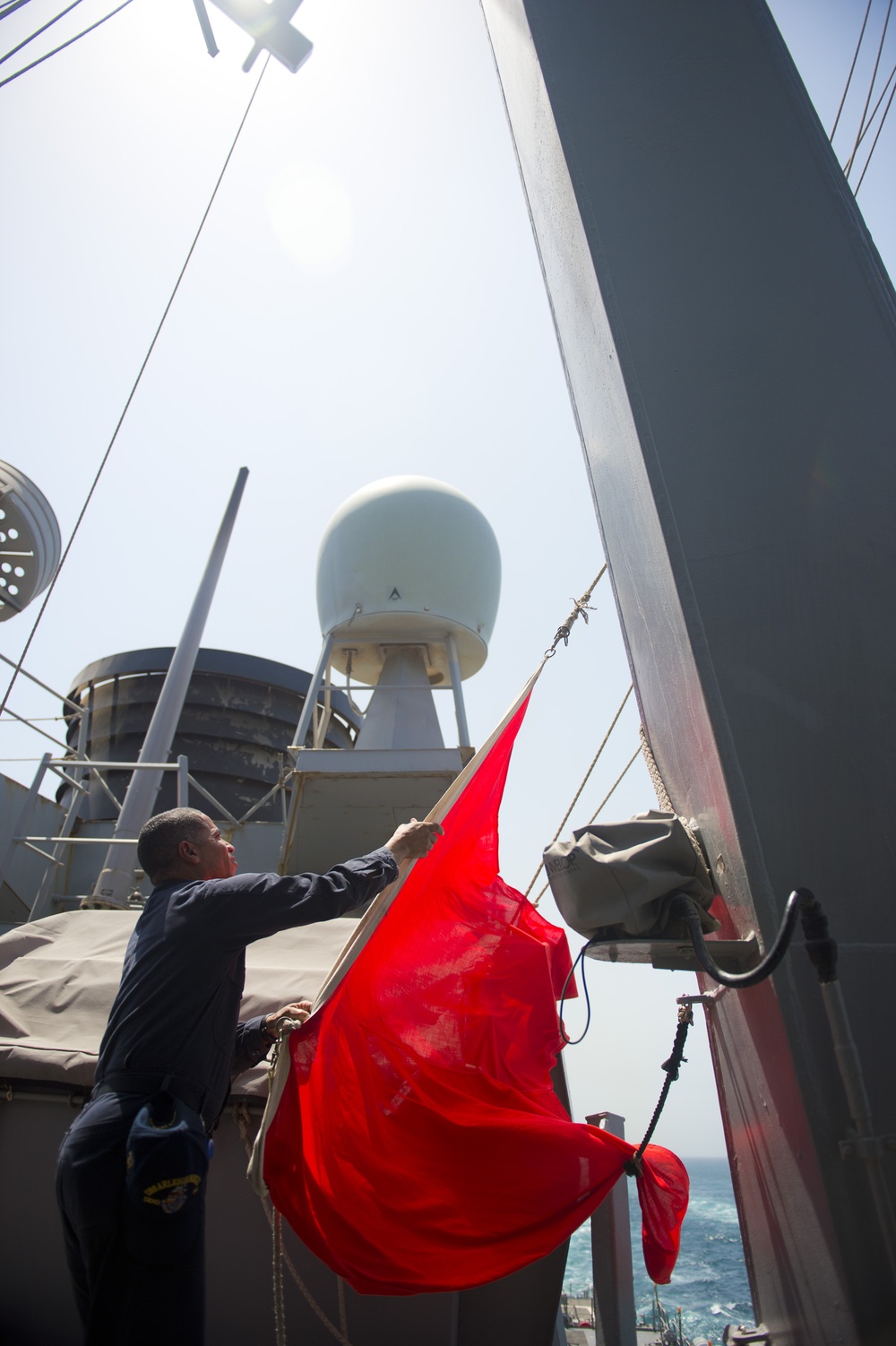 USS Arleigh Burke replenishment