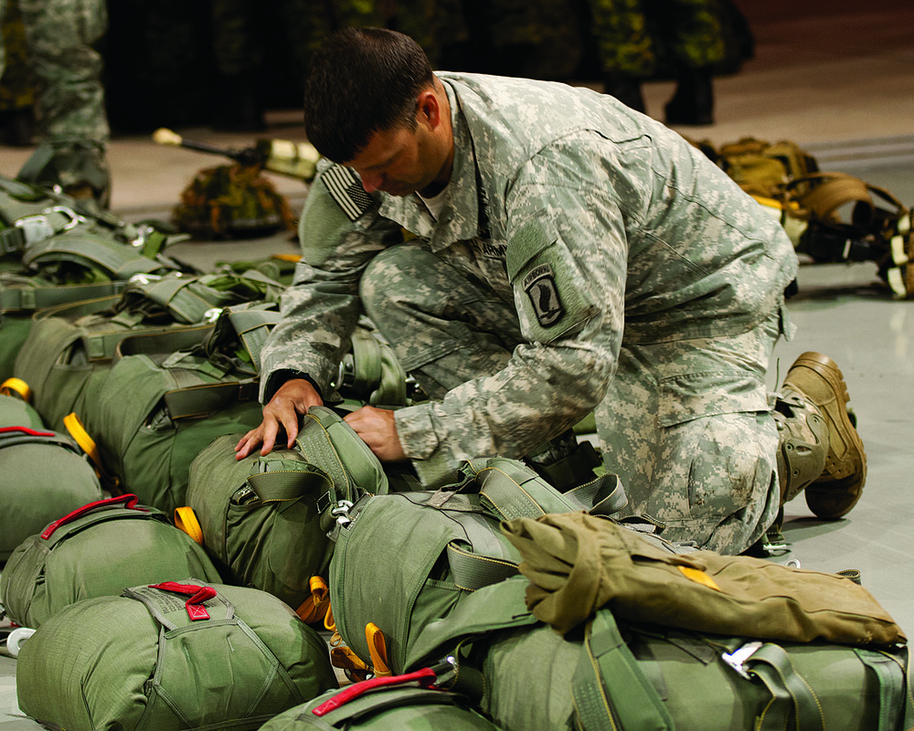Polish, Canadian and US paratroopers conduct combined airfield seizure