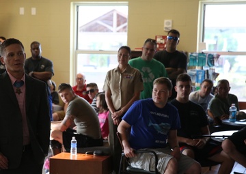 Medal of Honor recipient Cpl. Carpenter visits Camp Lejeune