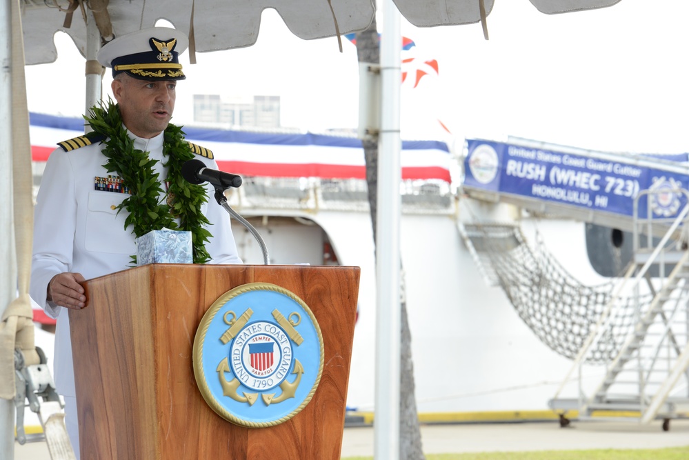 Coast Guard Cutter Rush holds change of command ceremony