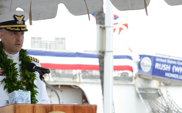 Coast Guard Cutter Rush holds change of command ceremony
