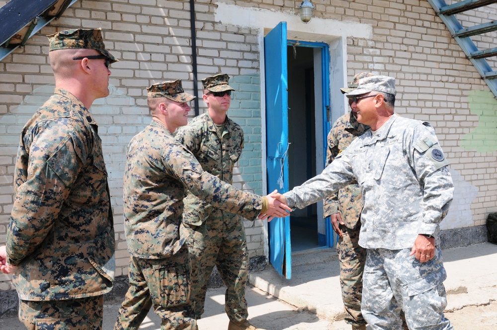Maj. Gen. Hara visits Khaan Quest