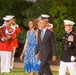 President Obama attends tonight's Evening Parade