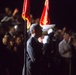 President Barack Obama attends this evening's parade featuring &quot;The Commandants Own&quot;