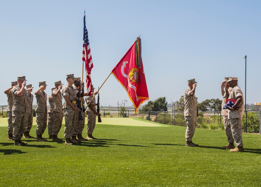 Marines bid farewell and following seas