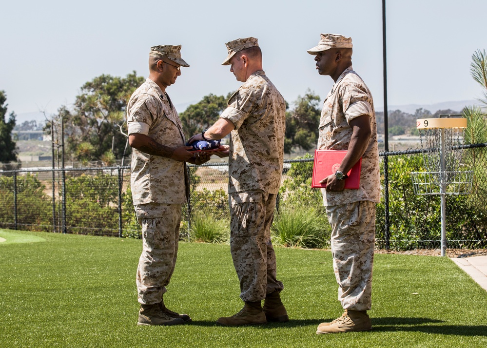 Marines bid farewell and following seas