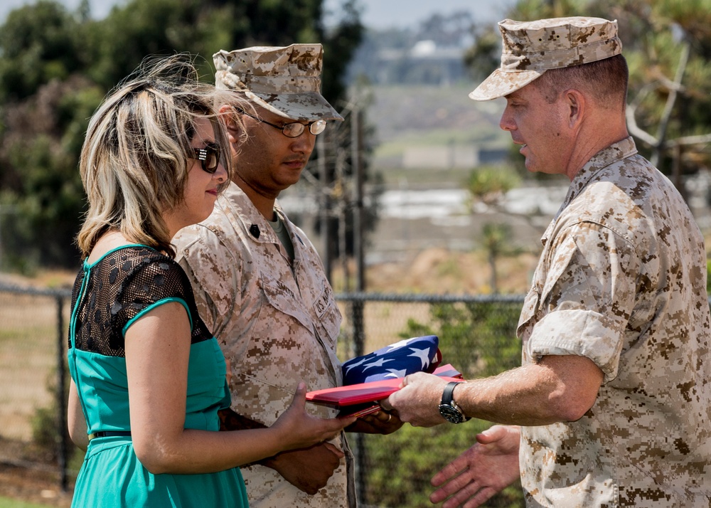 Marines bid farewell and following seas