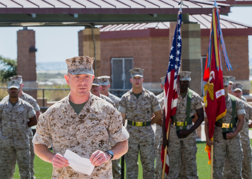 Marines bid farewell and following seas