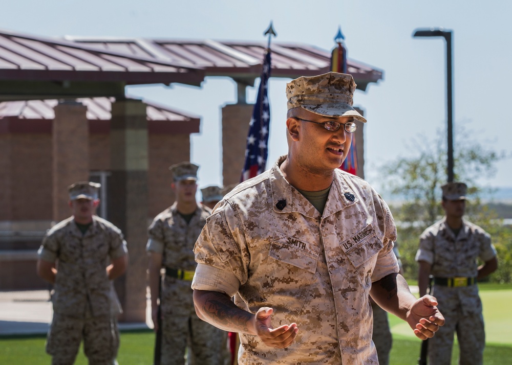 Marines bid farewell and following seas