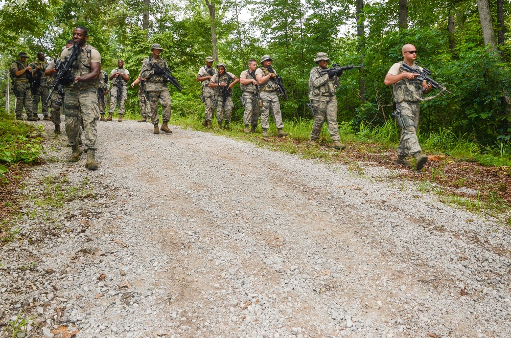 116th Security Forces Squadron COIN training at Catoosa Training Site