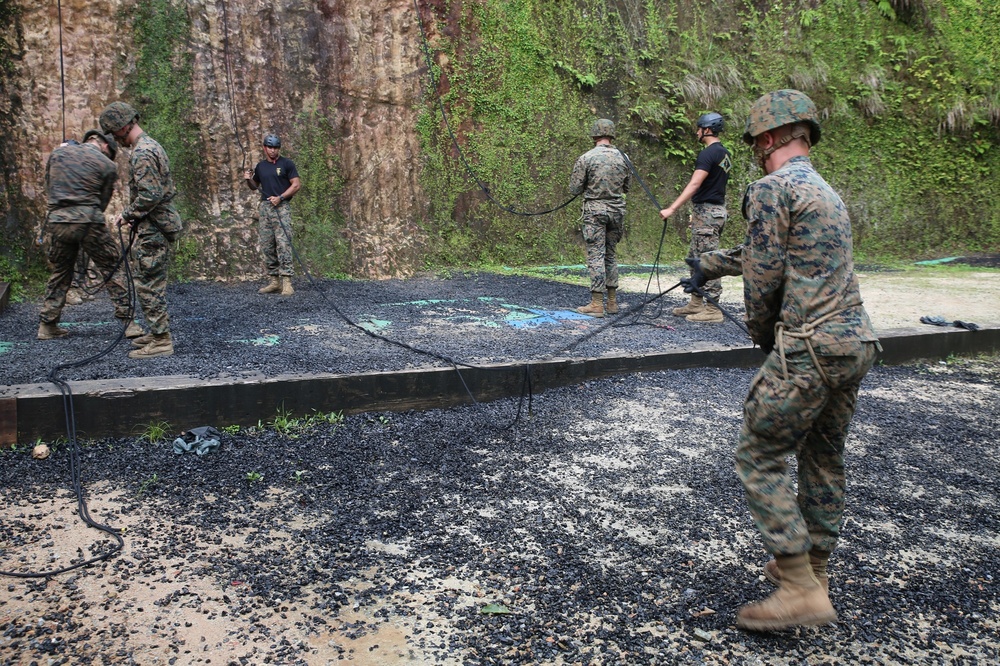 Marines conquer heights at Jungle Warfare Training Center